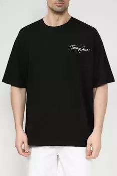 Футболка хлопковая с логотипом Tommy Jeans