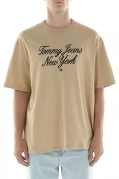 Футболка хлопковая с логотипом Tommy Jeans