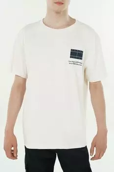 Футболка хлопковая с логотипом Tommy Jeans