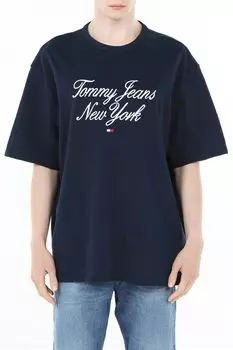 Футболка хлопковая с логотипом Tommy Jeans