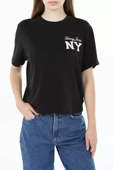 Футболка хлопковая с логотипом Tommy Jeans