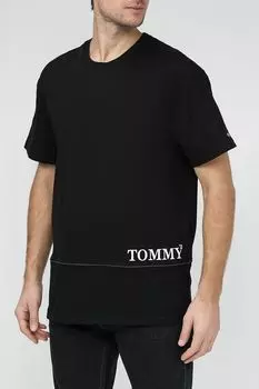 Футболка хлопковая с логотипом Tommy Jeans