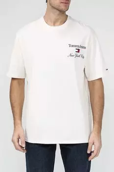 Футболка хлопковая с логотипом Tommy Jeans