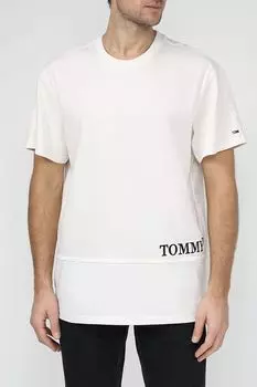 Футболка хлопковая с логотипом Tommy Jeans