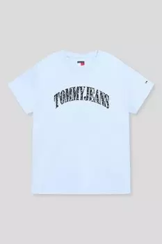 Футболка хлопковая с логотипом Tommy Jeans