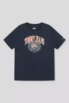 Футболка хлопковая с логотипом Tommy Jeans
