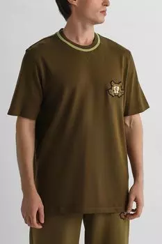 Футболка хлопковая с нашивкой HUGO