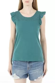 Футболка хлопковая с оборками OVS