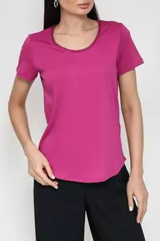 Футболка хлопковая с отделкой на воротнике Taifun