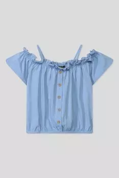 Футболка хлопковая с открытыми плечами OVS