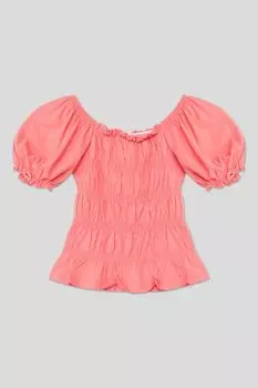 Футболка хлопковая с открытыми плечами OVS