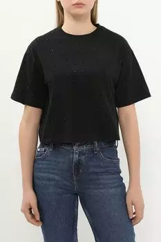 Футболка хлопковая с пайетками OVS