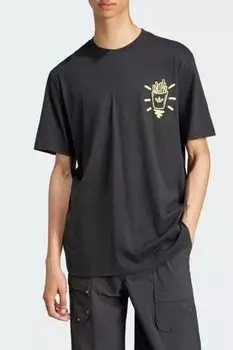 Футболка хлопковая с принтом Adidas