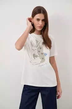 Футболка хлопковая с принтом DREAMS by Alena Akhmadullina