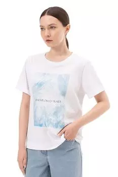 Футболка хлопковая с принтом ALEXANDER BOGDANOV