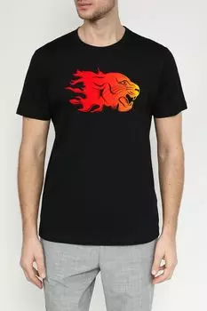 Футболка хлопковая с принтом Antony Morato