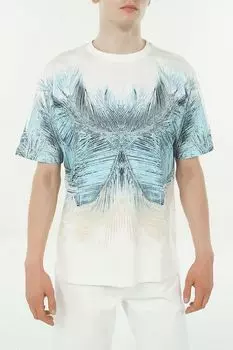 Футболка хлопковая с принтом Antony Morato