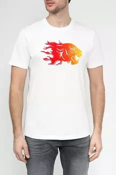 Футболка хлопковая с принтом Antony Morato