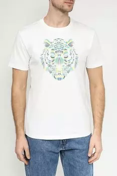 Футболка хлопковая с принтом Antony Morato