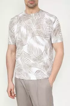 Футболка хлопковая с принтом Antony Morato