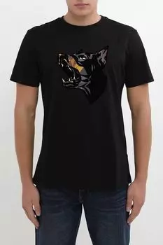 Футболка хлопковая с принтом Antony Morato