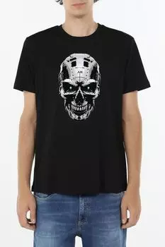 Футболка хлопковая с принтом Antony Morato