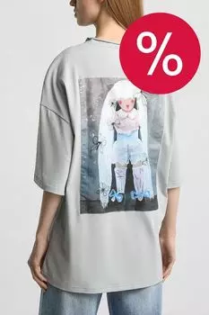 Футболка хлопковая с принтом Автопортрет ARTOGRAPH