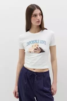 Футболка хлопковая с принтом Baby Angel