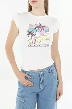 Футболка хлопковая с принтом Baby Angel