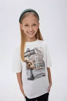 Футболка хлопковая с принтом Bell Bimbo