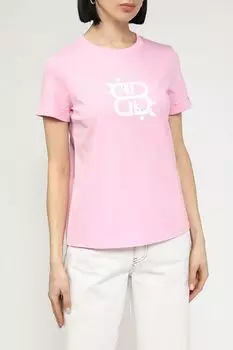 Футболка хлопковая с принтом BELUCCI