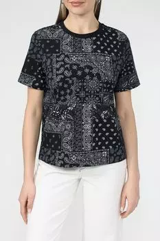 Футболка хлопковая с принтом BELUCCI