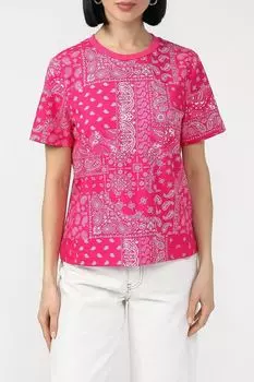 Футболка хлопковая с принтом BELUCCI