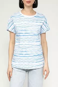 Футболка хлопковая с принтом BELUCCI