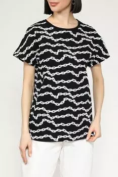 Футболка хлопковая с принтом BELUCCI