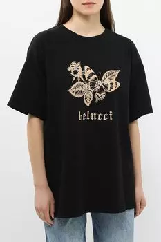 Футболка хлопковая с принтом BELUCCI