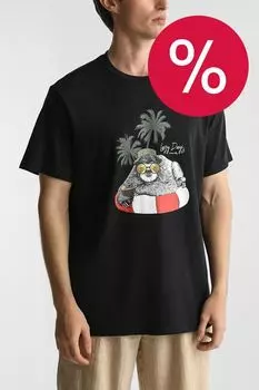 Футболка хлопковая с принтом Blend