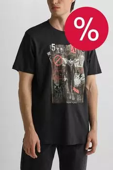 Футболка хлопковая с принтом Blend