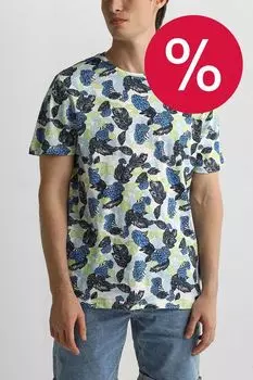 Футболка хлопковая с принтом Blend