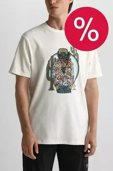 Футболка хлопковая с принтом Blend