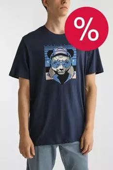 Футболка хлопковая с принтом Blend