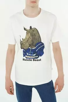 Футболка хлопковая с принтом Blend