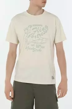 Футболка хлопковая с принтом Bomboogie