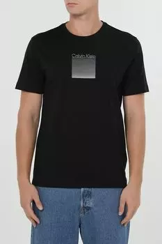 Футболка хлопковая с принтом Calvin Klein