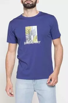 Футболка хлопковая с принтом Carrera Jeans