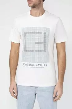 Футболка хлопковая с принтом Casual Friday