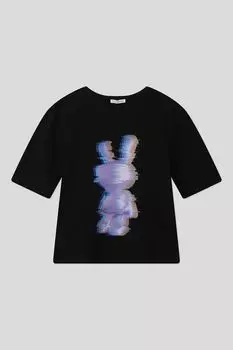 Футболка хлопковая с принтом Choupette