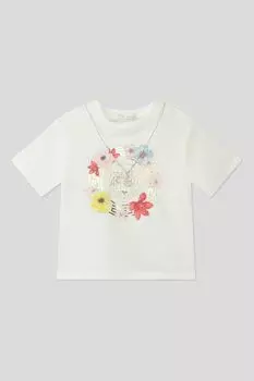 Футболка хлопковая с принтом Choupette