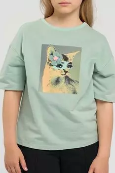 Футболка хлопковая с принтом Choupette