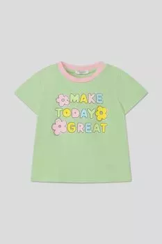 Футболка хлопковая с принтом Choupette